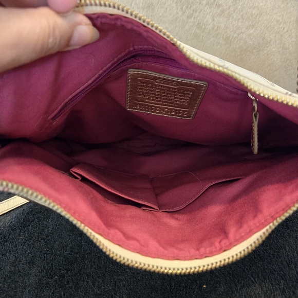 Coach white payten tattersail file bag crossbody muli color - Picture 6 of 7